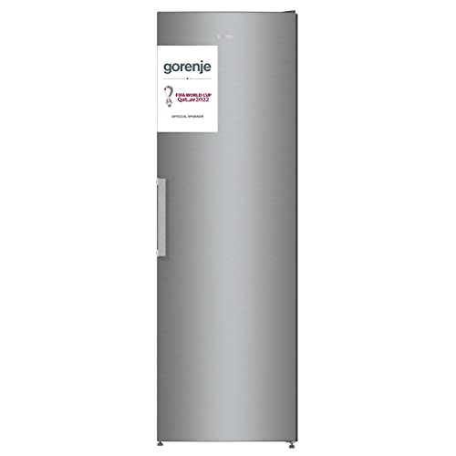 Gorenje R6192FX Kühlschrank / Höhe 185 cm / Kühlen: 368 L / Dynamic Cooling-Funktion / 7 Glasabstellflächen, Silber