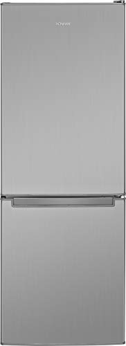 Bomann KG 7331 Kühl-/Gefrierkombination, freistehender Kühlschrank mit Gefrierschrank 173L Nutzinhalt freistehend, Kühlkombination m. LED-Beleuchtung, 142cm hoch x 50cm breit x 56cm tief, inox