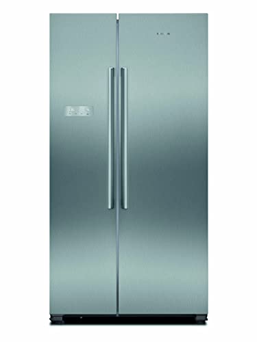 Siemens KA93NVIFP iQ300 amerikanischer Side-by-Side Kühl-Gefrier-Kombination / F / 413 kWh/Jahr / 580 l / noFrost / superCooling / freshSense / multiAirflow-System, Metallisch