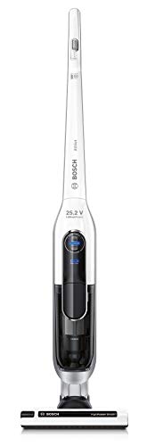 Bosch Akku-Staubsauger Athlet BCH6L2560, kabelloser Handstaubsauger, beutellos, freistehend, Hygiene-Filter, hohe Saugleistung, Lange Laufzeit, Fugendüse, alle Bodenarten, weiß