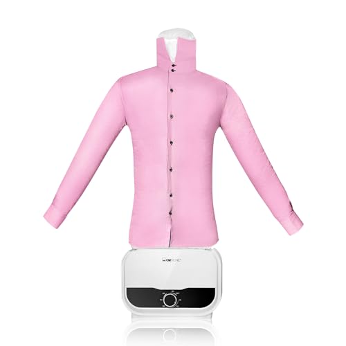 Clatronic automatischer Hemdenbügler | für knitterfreie Hemden, Blusen, Shirts u. Hosen | ersetzt Bügeleisen o. Dampfbügelstation | Bügelpuppe mit leistungsstarken 1200 Watt | Bügelmaschine HBB 3734