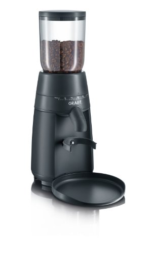 GRAEF Kaffeemühle CM702, Kegelmahlwerk aus Edelstahl, 24 Mahlgradeinstellungen, abnehmbarer 250g Kaffeebohnenbehälter
