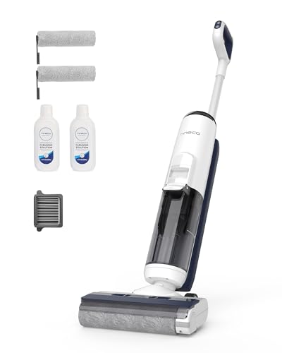 Tineco iFLOOR 5 Breeze Complete Nass Trockensauger, EIN-Schritt-Reinigung für Hartböden, Kantenreinigung