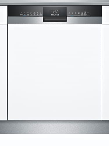 Siemens SN55YS01BE Geschirrspüler iQ500, teilintegrierte Spülmaschine mit Besteckkorb, 60 cm, varioSpeed Plus, flexComfort Körbe, glassZone, HomeConnect