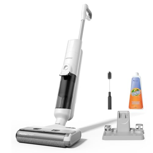 Proscenic F10 Pro Nass-Trockensauger, Saugwischer Smart 3 in 1, Leichtgewicht, Leise kabelloser Staubsauger mit Wischfunktion, Selbstreinigungs und Trockenfunktion LED-Display, für Hartböden Tierhaare