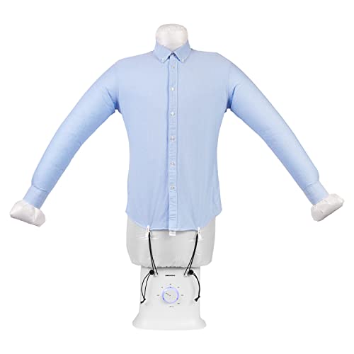 Automatischer Hemdenbügler (Hemden und Hosenbügler, 2in1 automatisches Bügeln und Trocknen, 1250 Watt, Hemd T-Shirt Hose, Timer-Funktion, MD19996)