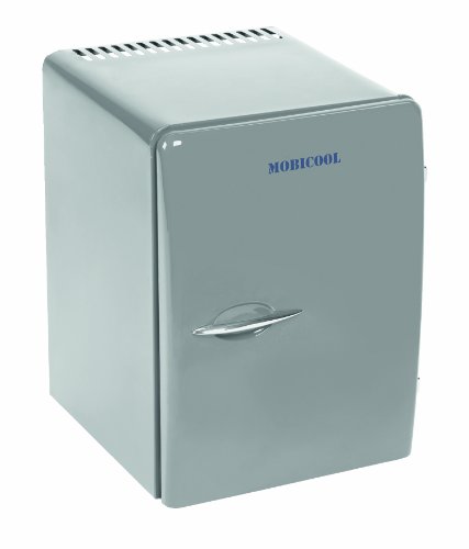 Mobicool F38, Thermo-elektrischer 38 Liter Mini-Kühlschrank, 230 V, für Catering, Büro, Hotel oder zu Hause, Silber