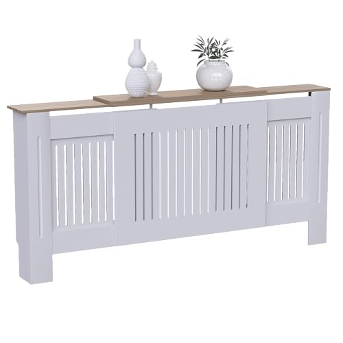 Vida Designs Arlington Heizkörperverkleidungen (weiß, verstellbar) Eingangsbereich, Wohnzimmer, Wohnmöbel