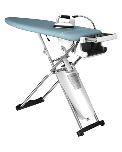 Laurastar S Pure Bügelsystem, Hygienische Dampf, Eliminiert 99,9% der Bakterien & Viren, Professionelles Bügeleisen, Aktivbügeltisch, Rollenpaare, Abnehmbarer Wassertank