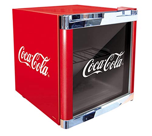 ScanDomestic Coolcube Getränkekühlschrank, Edelstahl, freistehend, 1 Einlegeboden, 50 l, 55 l, 5 - 15 °C, Farbe: Rot