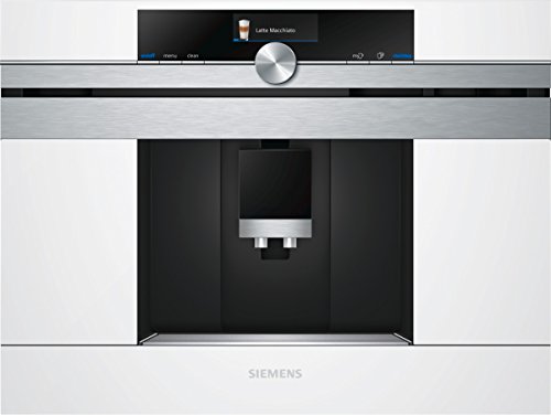 Siemens CT636LEW1 iQ700 Einbau-Kaffeemaschine / sensoFlow System / Intelligent Heater Inside / OneTouch Function / calc’nClean / autoMilk Clean / Weiß
