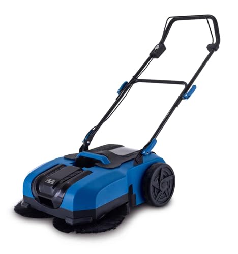 Scheppach Akku-Kehrmaschine C-S610-X, 610 mm Arbeitsbreite, max. Flächenleistung 2000 m2 | Bürstengeschwindigkeit 160/190 / 220 U/Min | Schmutzfangbehälter 20L | 20-V-IXES-Serie