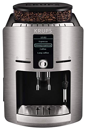 Krups EA826E(Artikelnr. : EA826E10) Kaffeevollautomat (1450 Watt, 1,8 Liter, 15 bar, LC Display, Cappuccinatore) aluminium