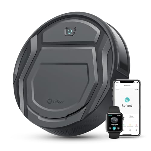 LEFANT M210PG Saugroboter mit 2200 Pa,WLAN Roboterstaubsauger Kompatibel mit Alexa und APP-Steuerung,120 Min Laufzeit, Staubsauger Roboter optimiert für Teppich Tierhaare Hartböden mit Ladestation