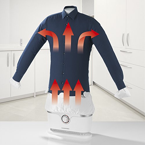 CLEANmaxx Automatischer Hemdenbügler | Trocknet und glättet Hemden & Blusen und ersetzt Bügeleisen oder Dampfbügelstation | Automatische Bügelstation auch zum Auffrischen Ihrer Kleidung