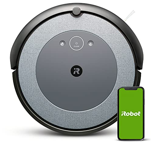 iRobot Roomba i3 (i3152) App-steuerbarer Saugroboter (Staubsauger Roboter), Zwei Gummibürsten für alle Böden, Ideal bei Haustieren, Individuelle Anpassung per App, Kompatibel mit Sprachassistenten