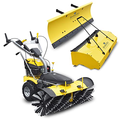 BAMATO Kehrmaschine KEM-1000 | Kehrbreite 1000 mm, mit E-Start & vers. Aufsätzen 5in1