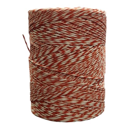 Schinkenfaden 300m – Wurstgarn, Wurstbindegarn, Küchengarn, Strick, Schnur, für Fleischwaren, Grillen, Kochen, Basteln, Wurstbindfaden, Hochwertige Qualität, Hanfgarn (Rot und Weiß)